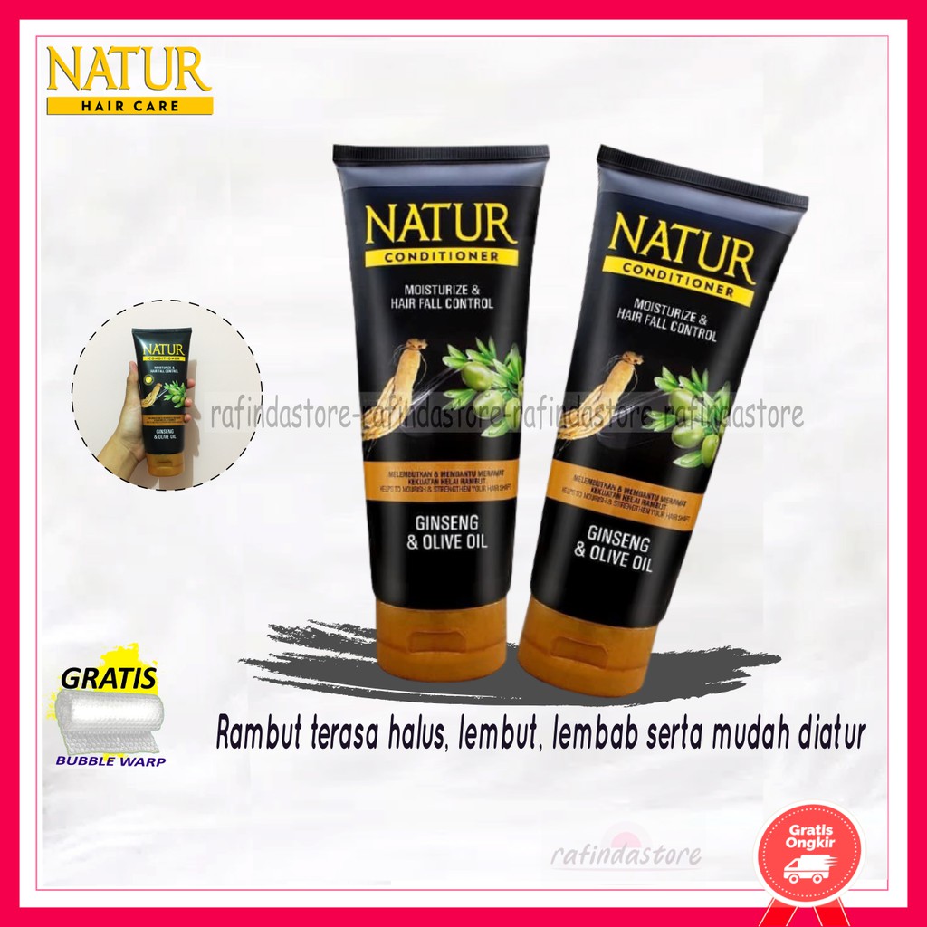 NATUR CONDITIONER GINSENG DAN OLIVE OIL ORI / NATUR KONDISIONER / KONDISIONER NATUR / NATUR GINSENG