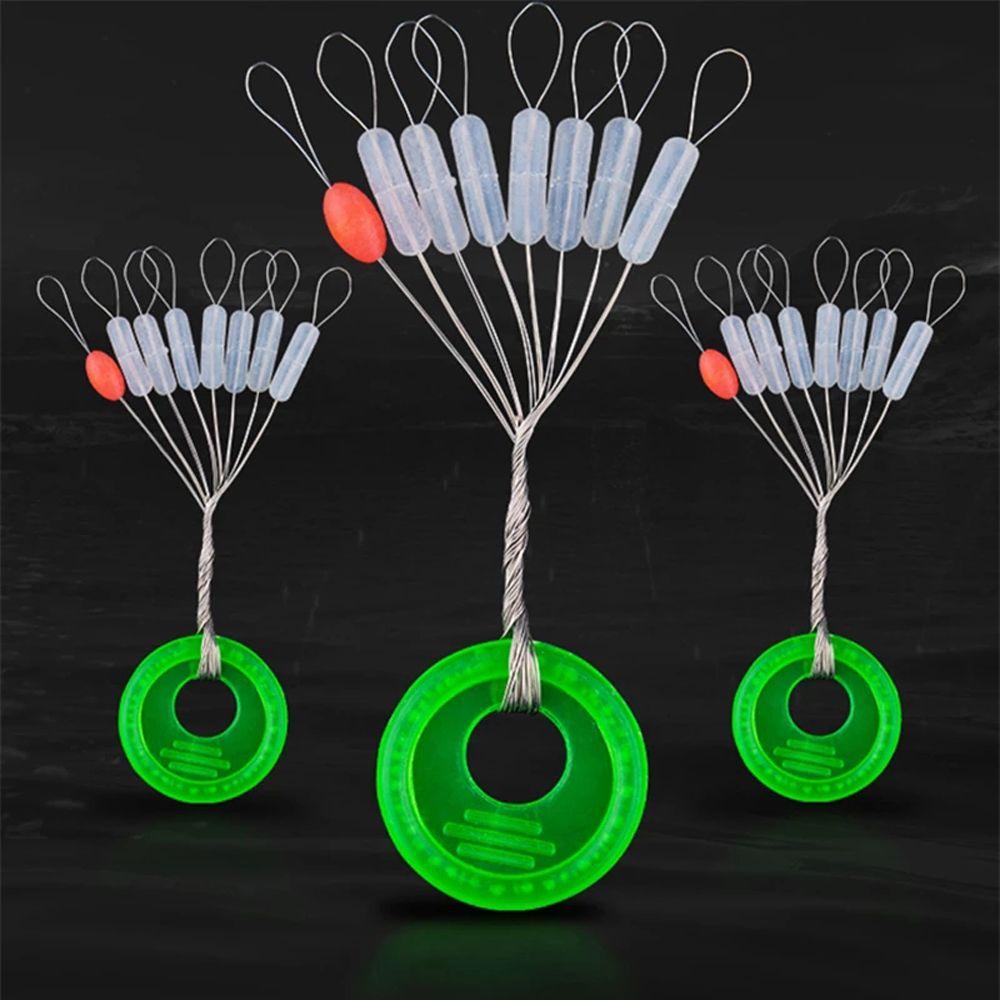 Agustinina Mancing Space Beans Aksesoris Fishing Tackle Oval Stopper Alat Pancing 8in1 Tali Pancing Berhenti Pelampung Pancing Oval