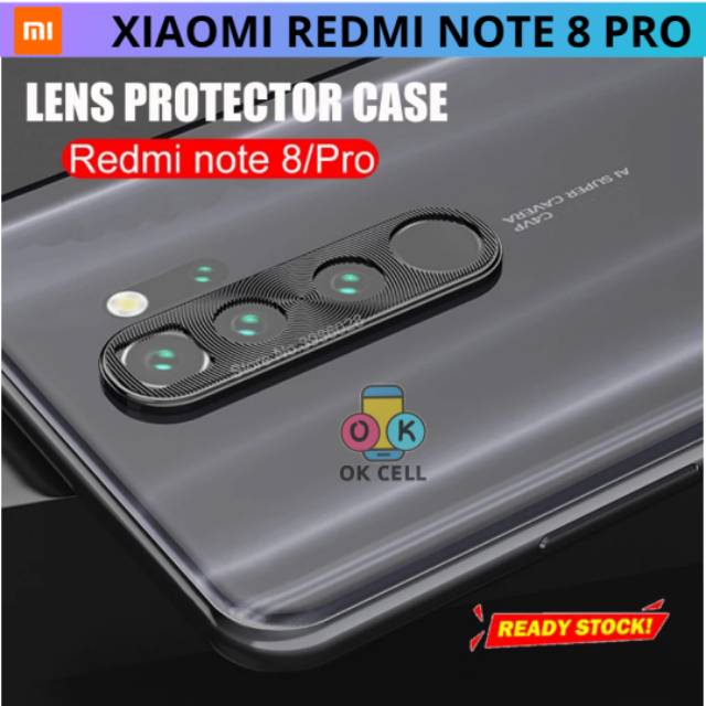 Ring Camera Xiaomi Redmi Note 8 Pro Pelindung Lensa Kamera- Redmi Note Note 8Pro Ring Metal Kamera