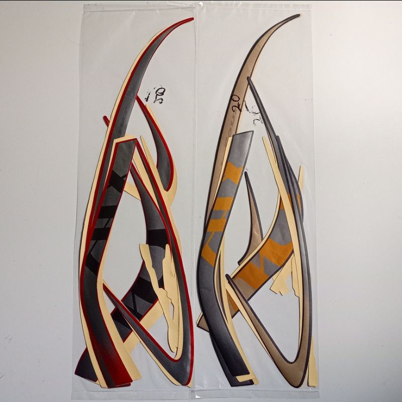 (ORI) Striping Sticker Honda Scoopy Stylish 2020 2021