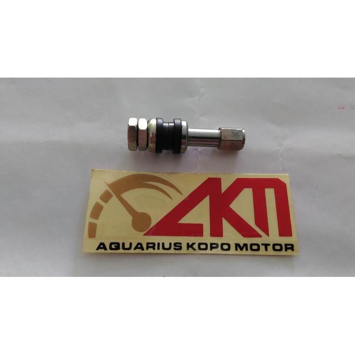 Pentil Tubeless Ban Motor Silver Chrome Panjang Pentil Ban Tubeless