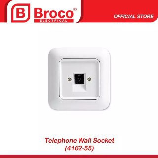 STP Broco G171-59 GALLEO Stop Kontak Telepon Silver Metalik