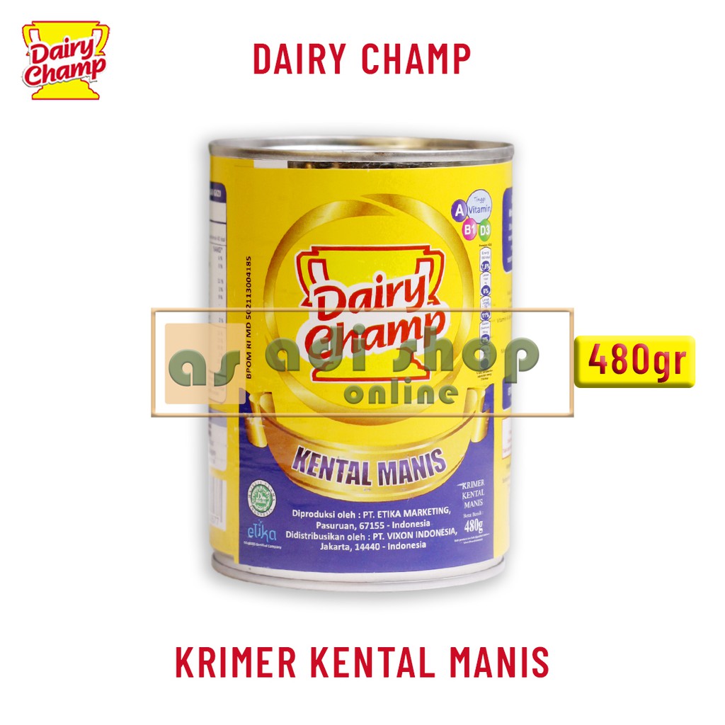 

DAIRY CHAMP KENTAL MANIS 480g | SUSU KENTAL MANIS DAIRY CHAMP