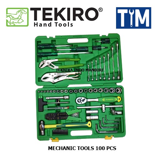 TEKIRO Mechanic Tools 100 PCS - Box Plastik