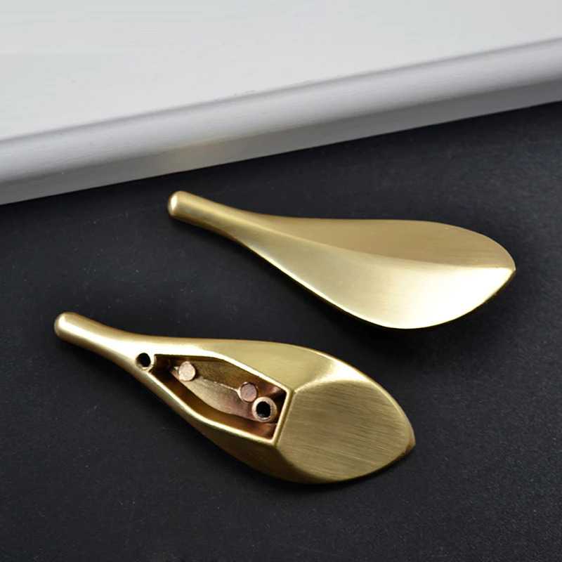 Handle Lemari Gagang Pintu Lemari Tarikan Pintu Minimalis Knob Handle Door Cabinet Leaf Gold 1 PC