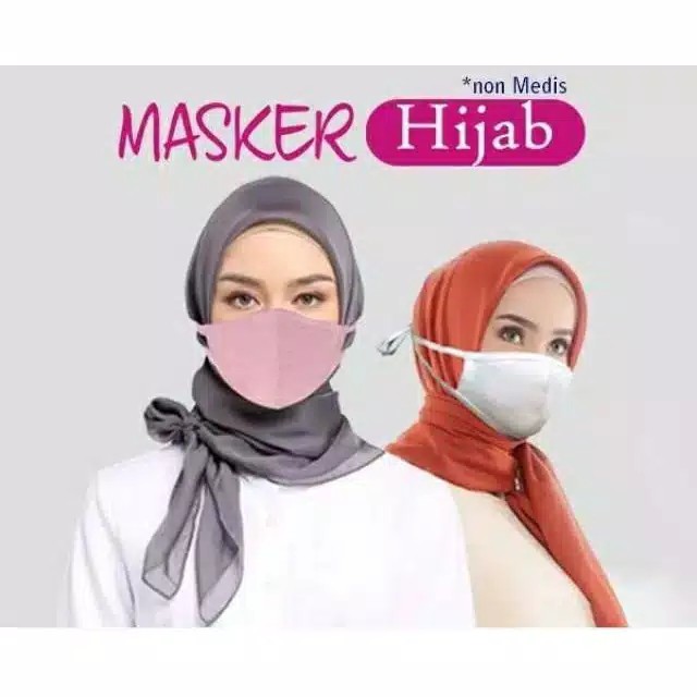 gos RIDER MASKER HIJAB Anti Bacteria Halus 100% Original