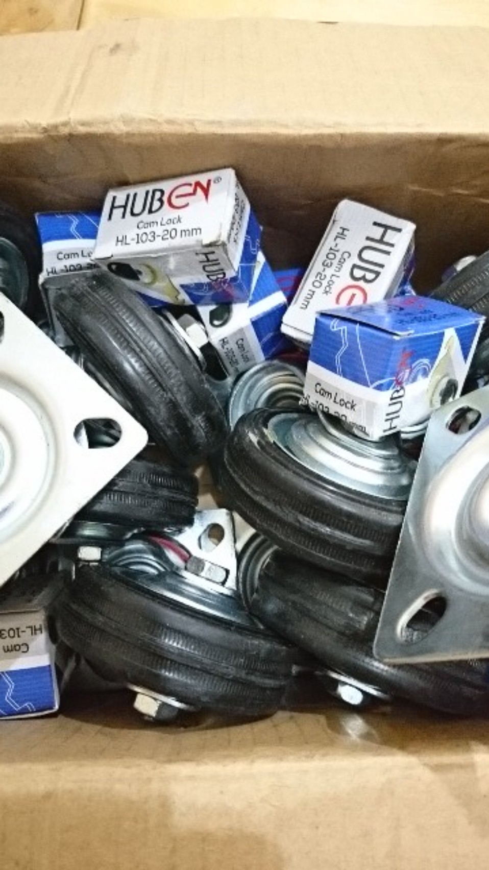 Roda Caster Kaster Etalase Troli Karet 3 Hidup