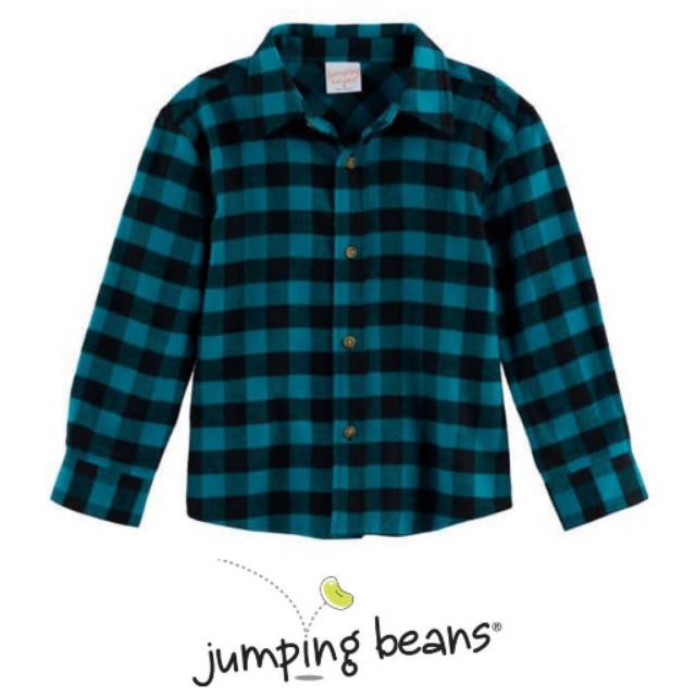 Kemeja anak laki-laki Jumping beans kotak-kotak
