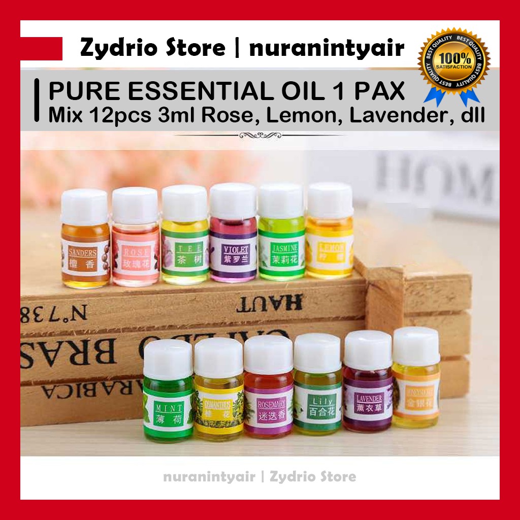 12pcs 3ml Mix Essential Oil Difusser Aromatheraphy