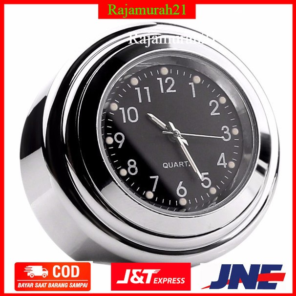 PROMO Jam Handlebar Motor Clock - MT-WTCP - Silver