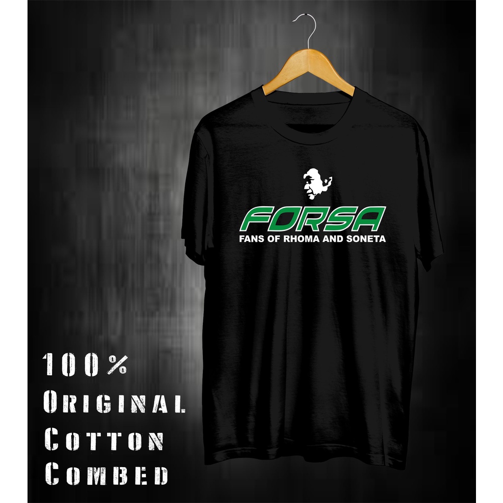 Baju/ Kaos/ Tshirt Dangdut Forsa Rhoma Irama Dan Soneta Bahan Cotton Premium