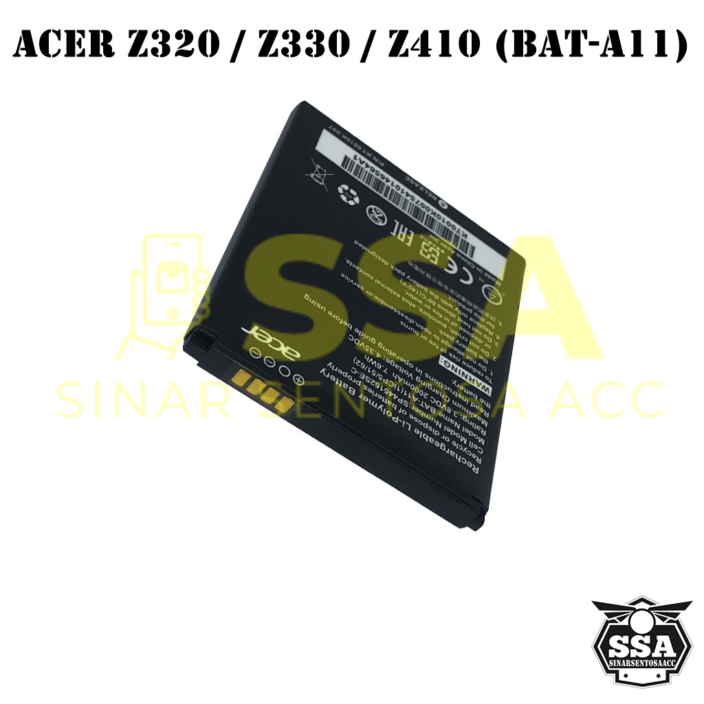 Baterai Original OEM Acer Z320 Z330 Z410 M330 BAT-A11 BATA11 BAT A11 Z3 Z4 HP Ori Battery Batrai Batre Batu Batere GARANSI AWET MURAH