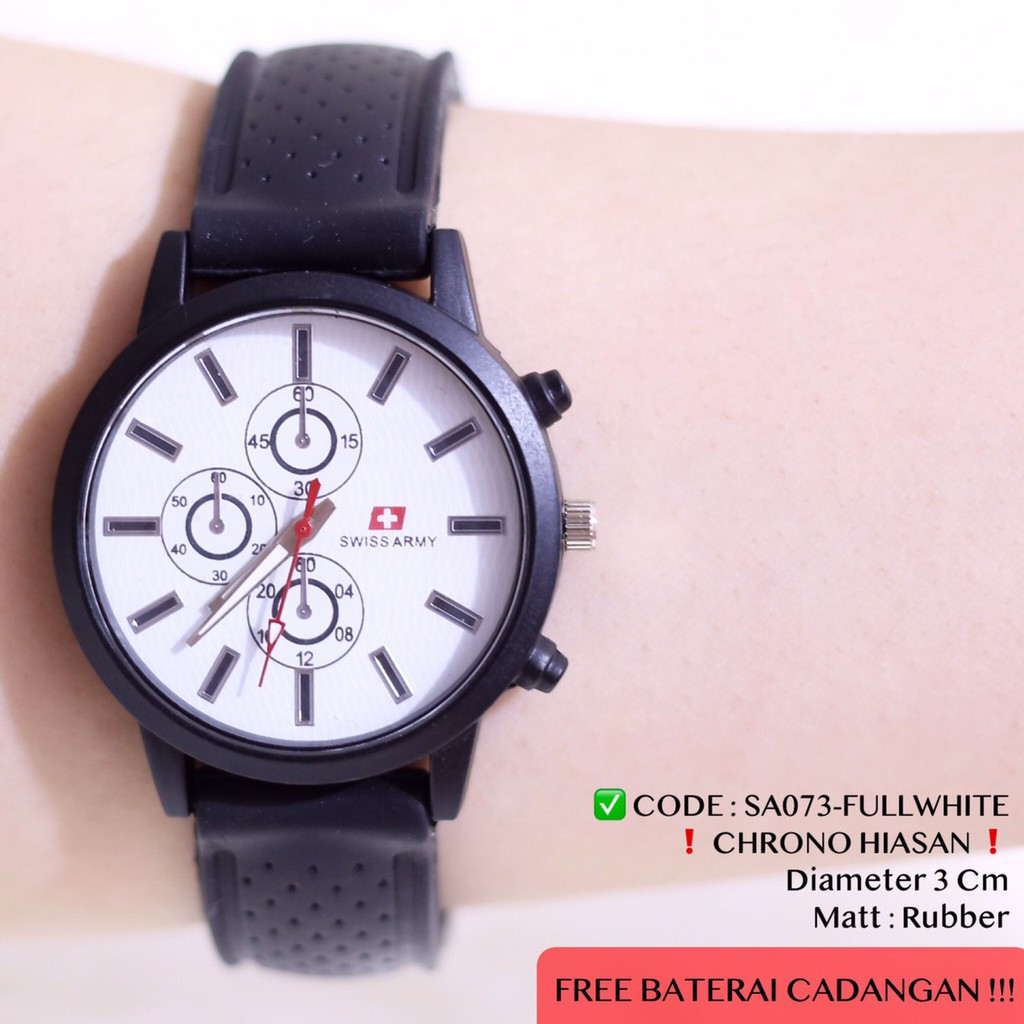 JAM TANGAN MURAH WANITA  SPORTY CASUAL RUBBER KARET AL001 SA073