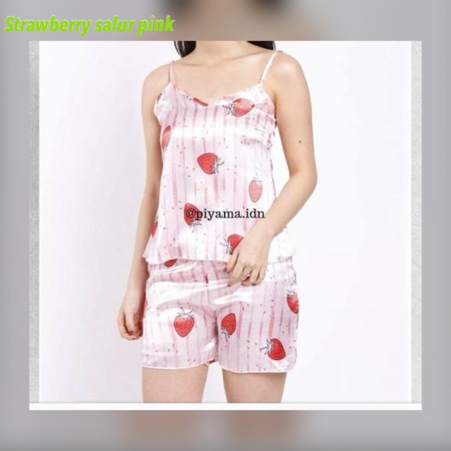 RESTOCK JC- Set Tanktop Import / Sexy sleepwear / Set kensi import / Baju tidur wanita sexy