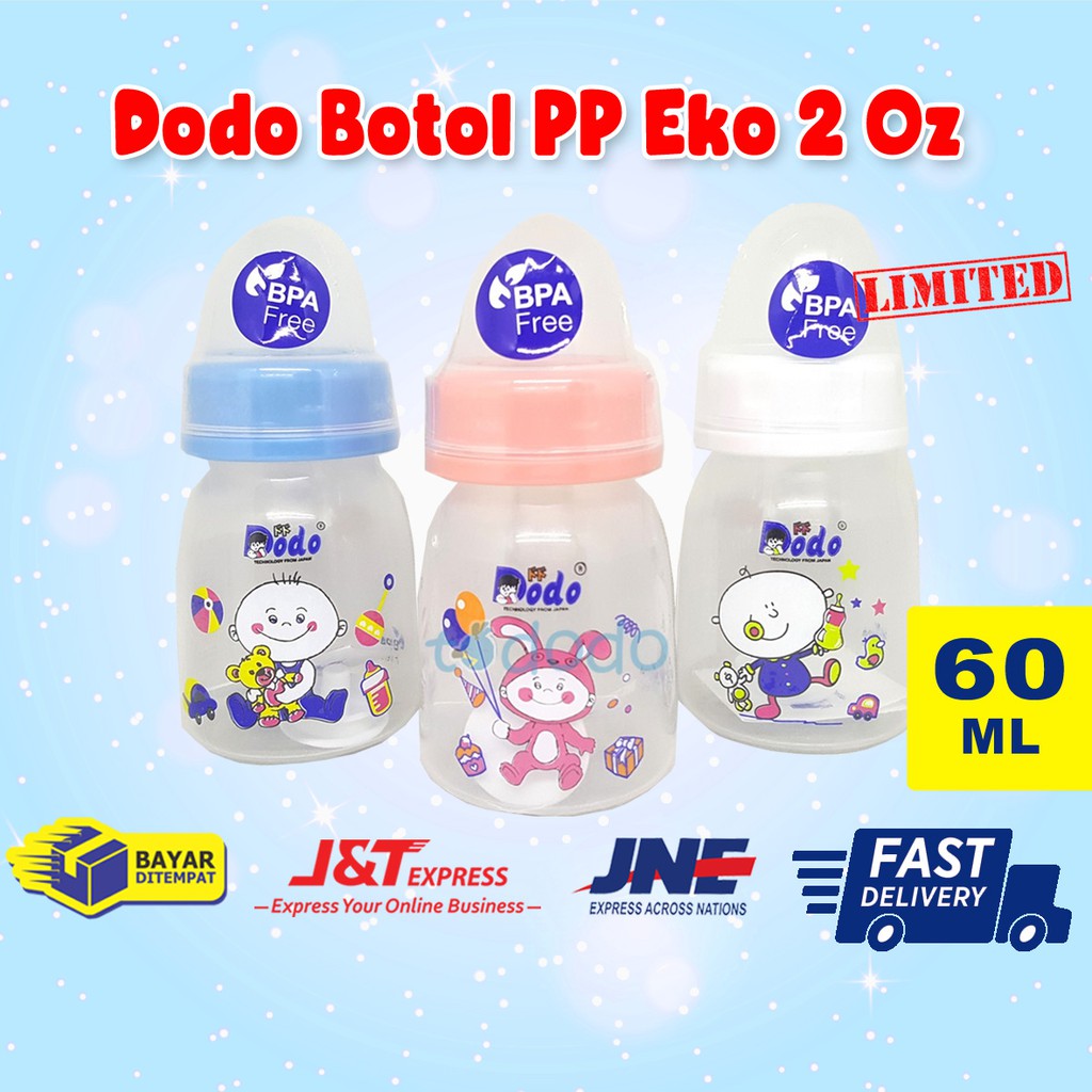 Botol Susu Bayi Dodo Botol PP Eko 2 Oz - 60ml