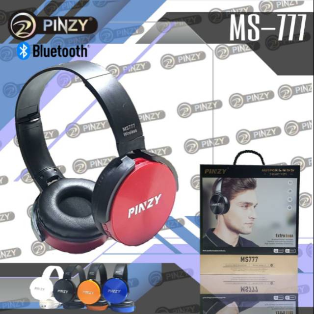 Hedset bando bluetooth superbass pinzy ms 777