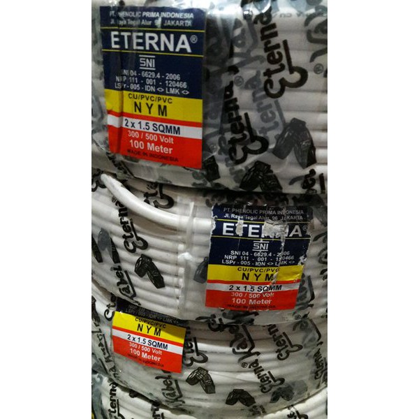 Eterna NYM Kabel Tembaga 2x1.5 100M