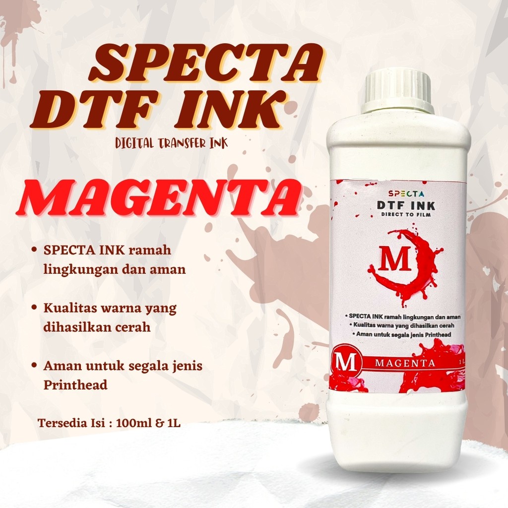 SPECTAFLEX TINTA DTF DIGITAL TRANSFER FILM  1 LITER TINTA CMYK