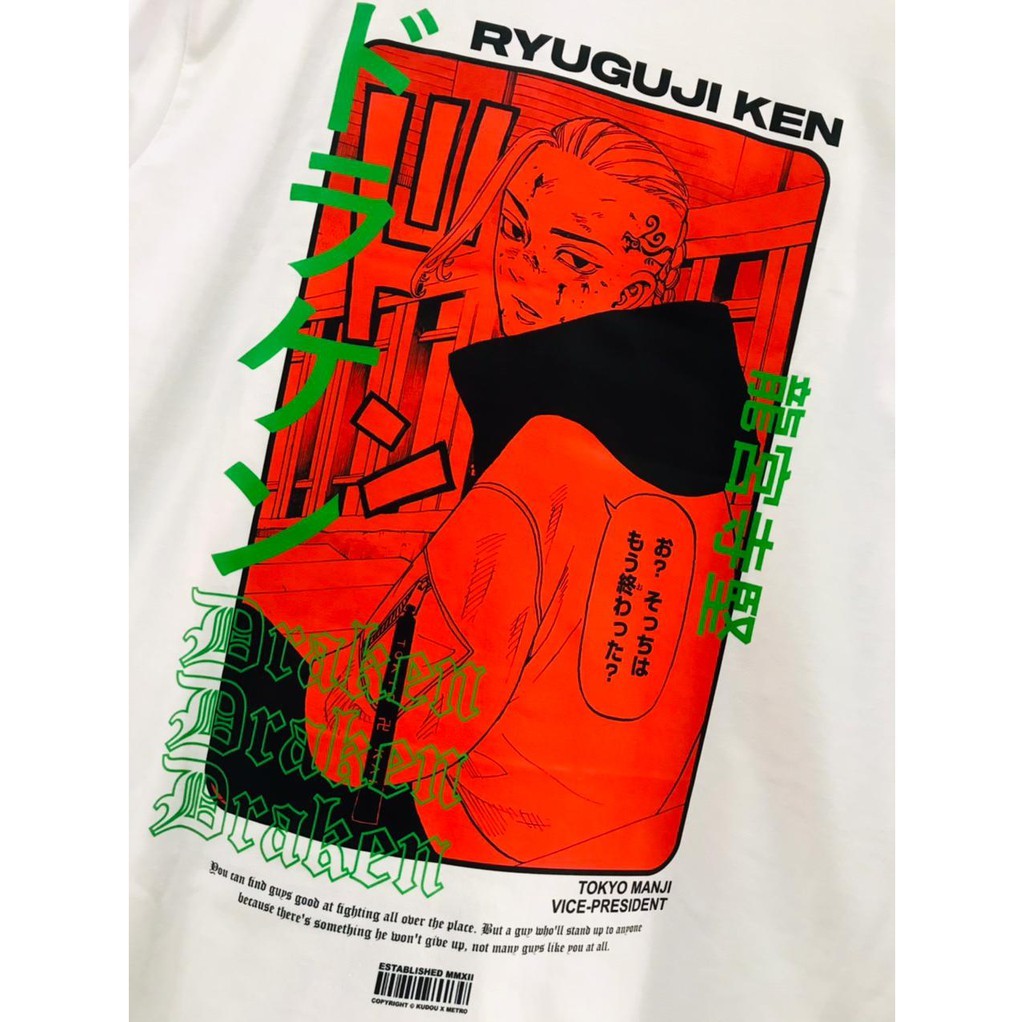 Kaos Draken Tokyo Manji Anime Manga Tokyo Revengers Premium