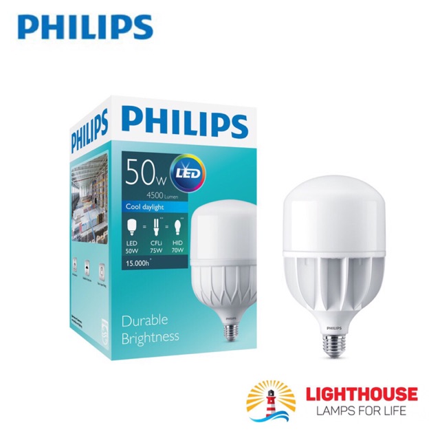 Jual Philips Lampu Led TF 50W True Force 50 Watt Core HB 865 E27 Putih ...