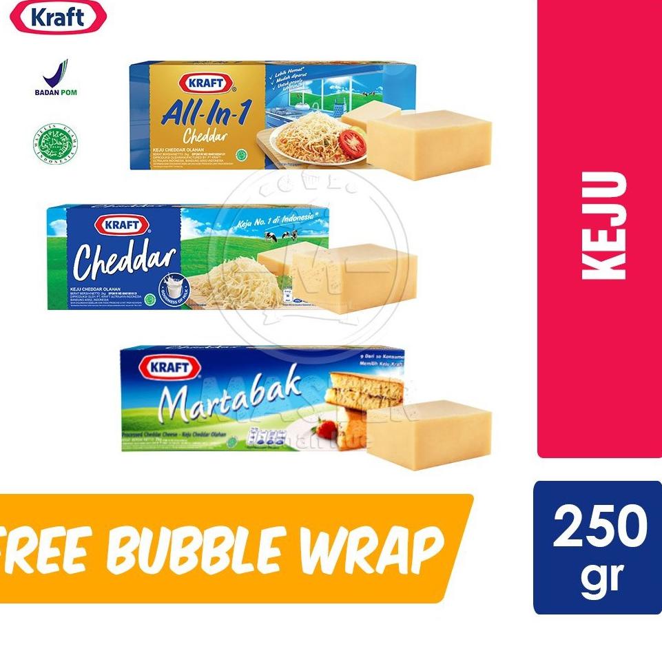 

[PRODUK HN8S7] Kraft cheddar / Martabak 250gr FWN