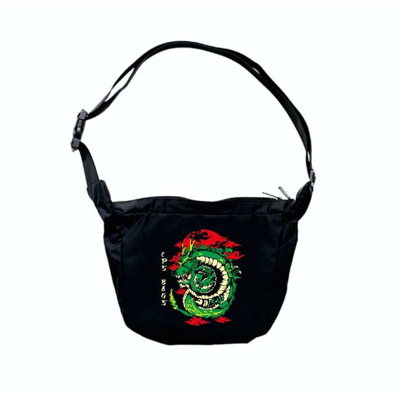 CAHAYA PELANGI (CPS) EDISI JAPAN - TAS SELEMPANG DRAGON GREEN