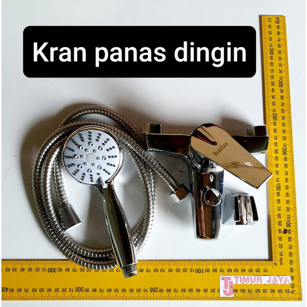 Kran Bathub Panas Dingin Bano Komplit Shower PROMO