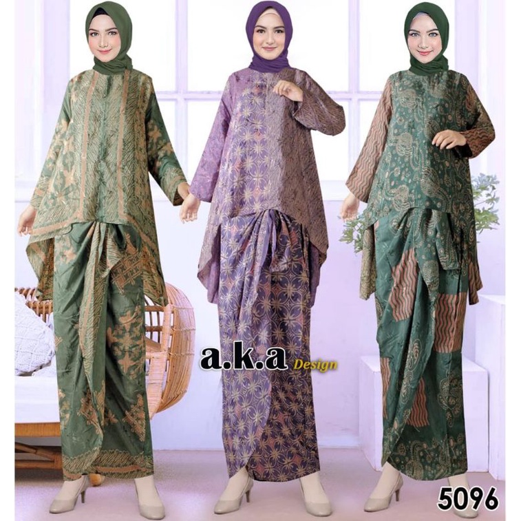 [5096] SETELAN ROK BATIK VISCOSE PREMIUM/SEMI SUTRA // KODE AKA