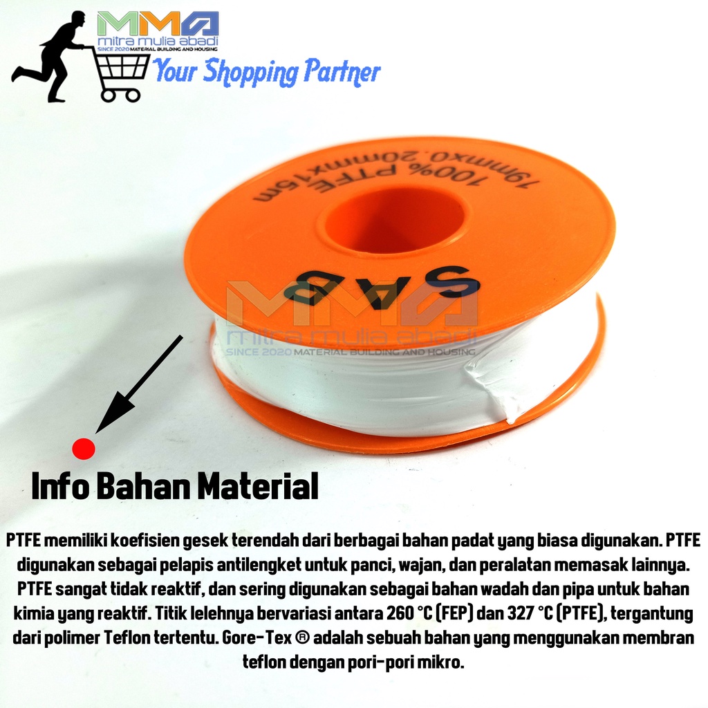 SEALTAPE PIPA PLUMBER SEALTAPE TEFLON / SEALTAPE KRAN