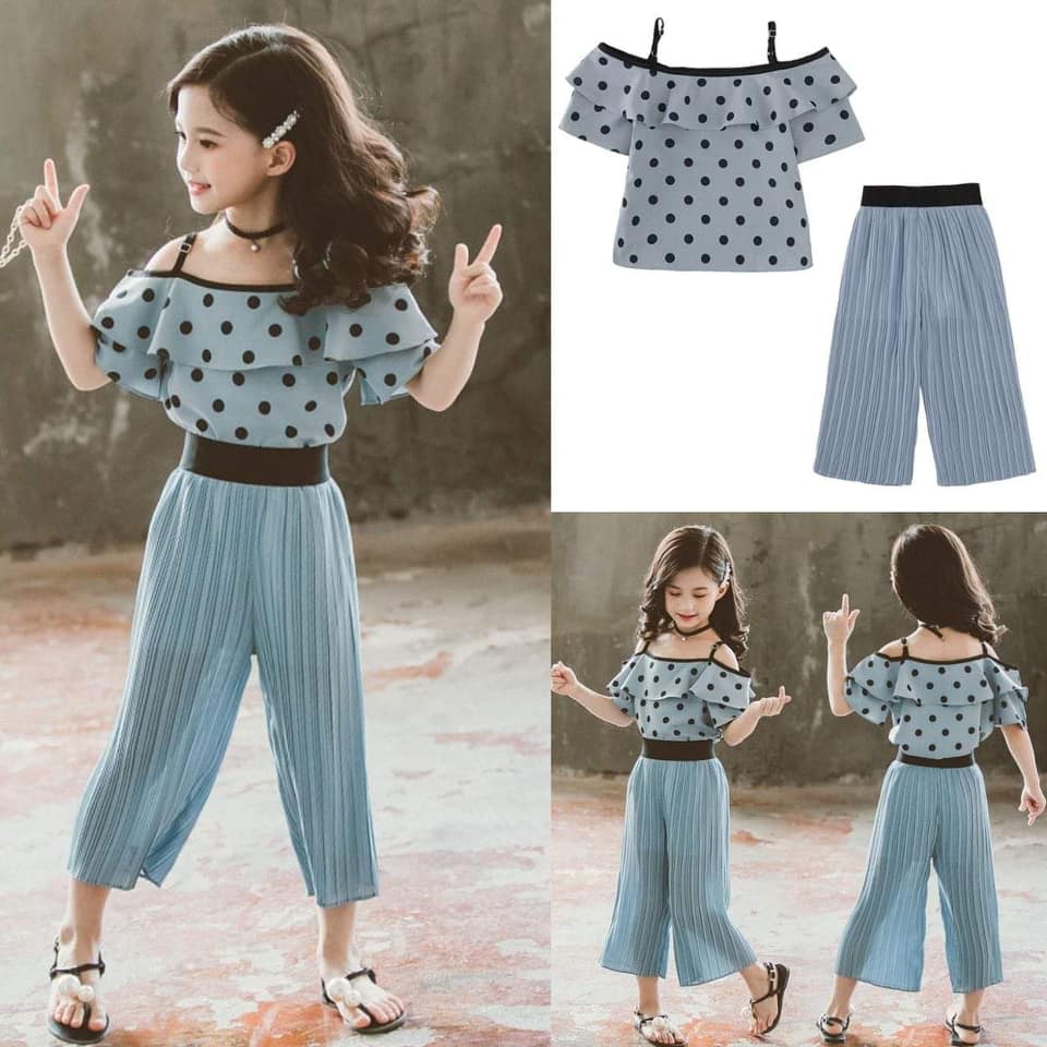 Baju Setelan Anak Cewek Sabrina Impor ukuran 3-7tahun