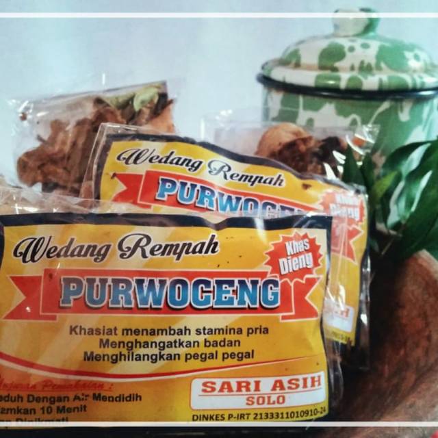 

Wedang Rempah Purwoceng, isi 10 bungkus,menambah stamina pria,pegal,menghangatkan badan