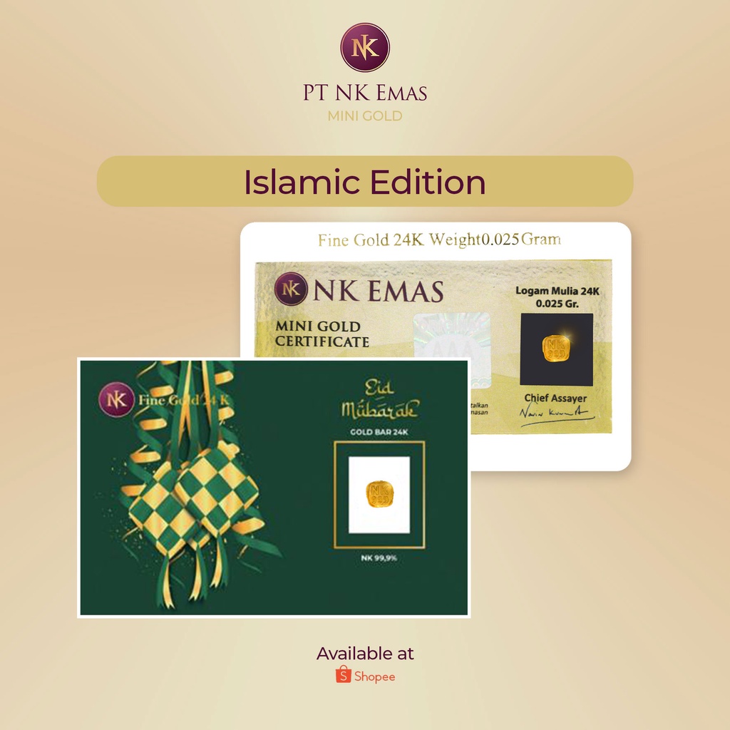 NK Mini Gold 0.025 Gram (Islamic Envelope) A