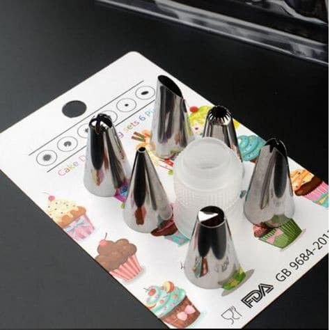 Cupcake Icing Piping Nozzles (6pcs)