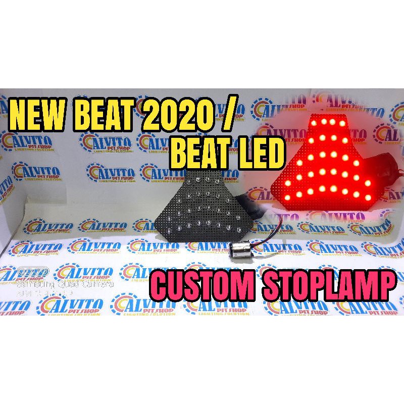 Lampu Rem Beat 2020 Custom Running, Custom Stoplamp