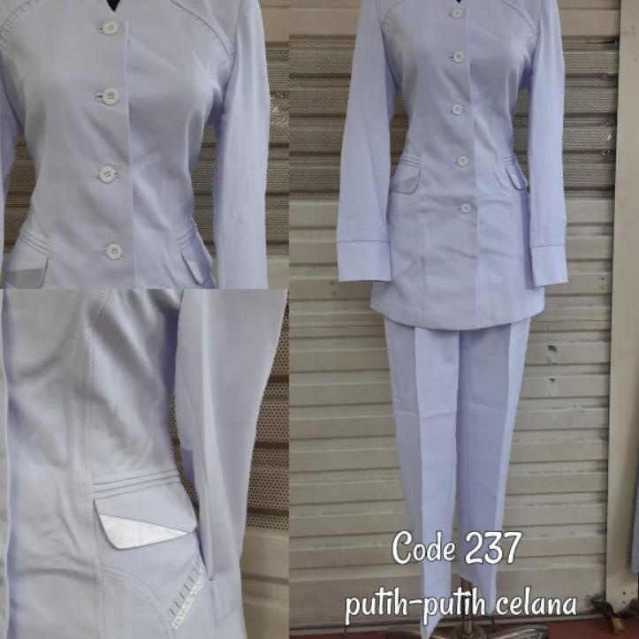 Ready Stok R0V [COD] BAJU DINAS PUTIH WANITA BAJU KEMEJA WANITA PUTIH BAJU PUTIH PNS/ASN, PDH, PERAW