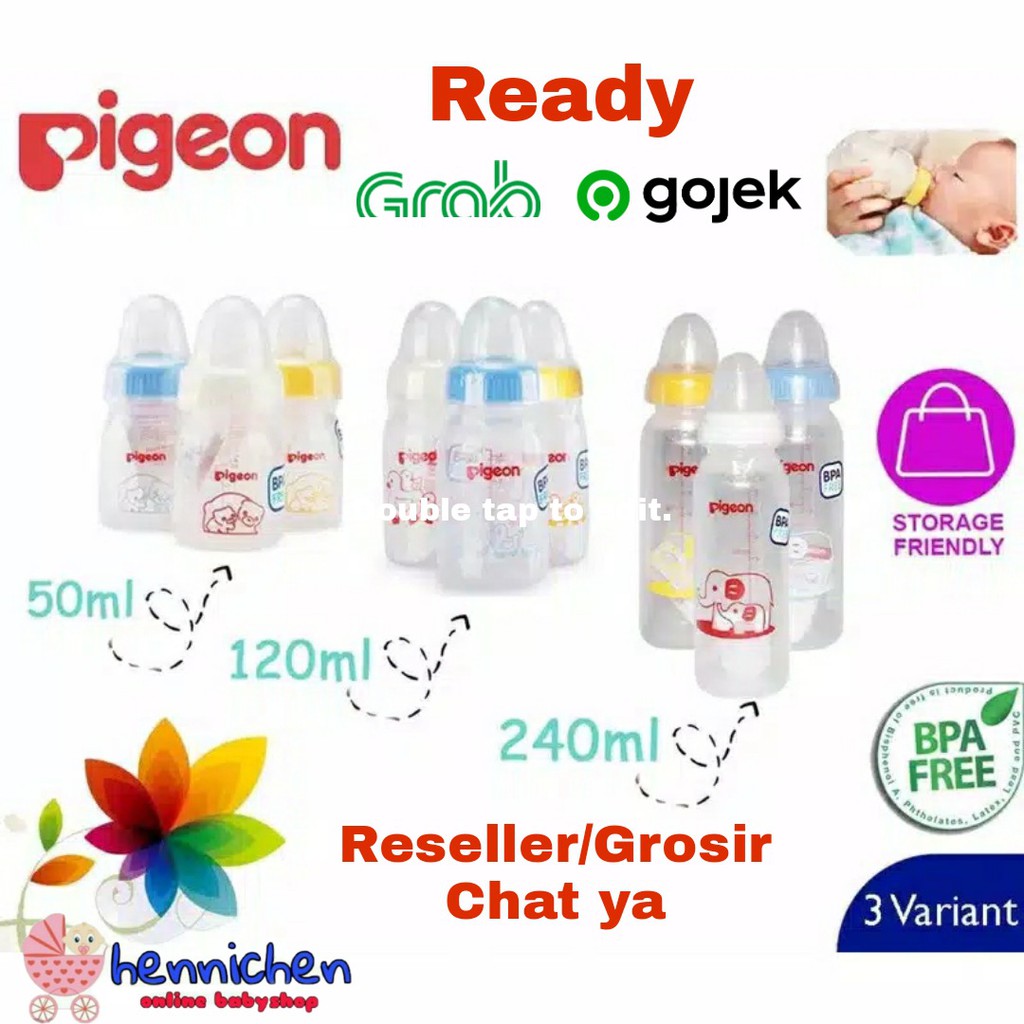 Pigeon Standard Bottle 50 ml / 120ml / 240 ml  Botol Susu Bayi