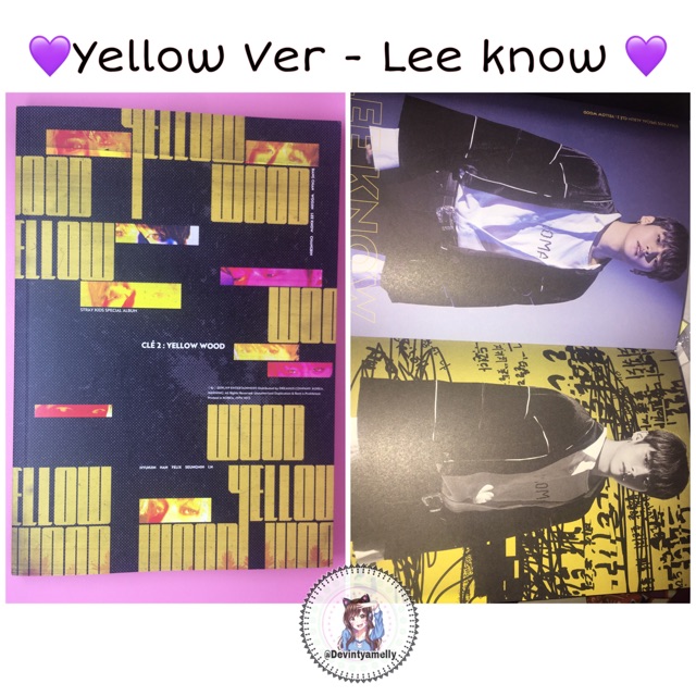 (+ POSTER) STRAY KIDS ALBUM ONLY - CLE 2 :YELLOW WOOD LIMITED LEE KNOW MINHO COVER i am you i am not