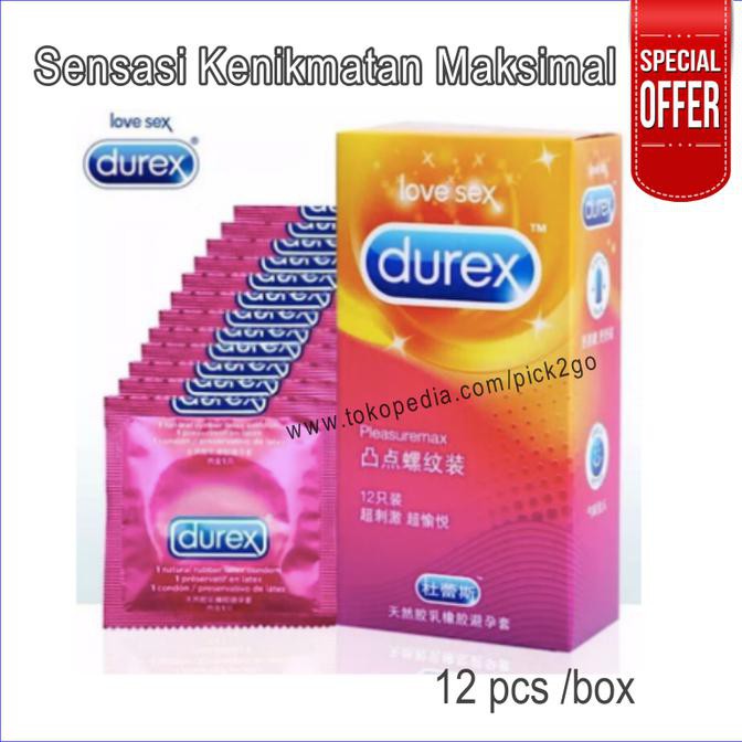 

Cod Kondom Durex Pleasuremax Bergerigi & Berbintik Dotted - Isi 12 Pcs