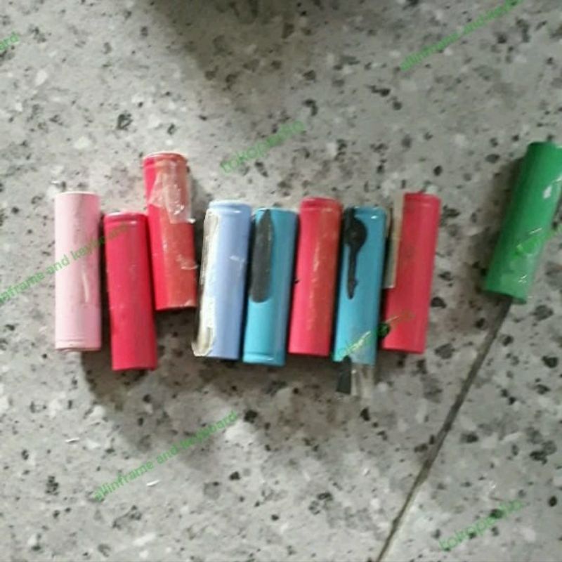 baterai 18650 original copotan bekas baterai laptop