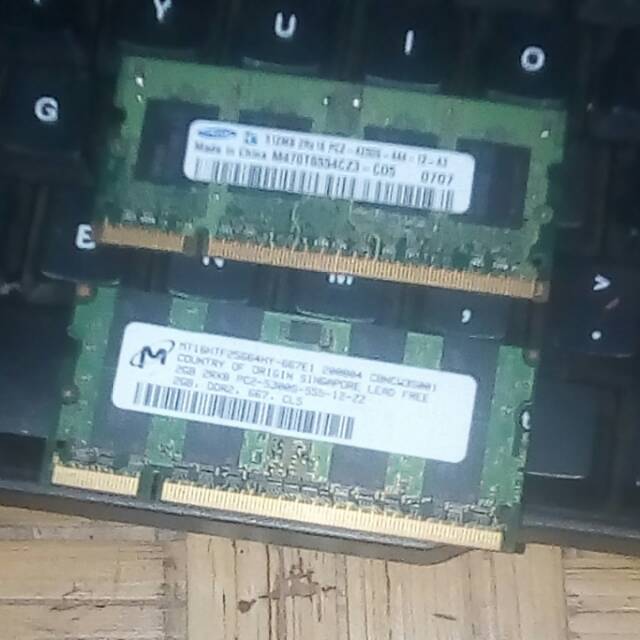 Ram laptop ddr2 2gb bonus ram ddr2 512mb