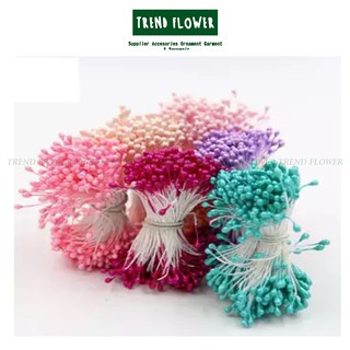 [GROSIR] PUTIK BUNGA sari isi +- 100 pcs warna warni manik manik aksesoris bunga souvenir hiasan ker