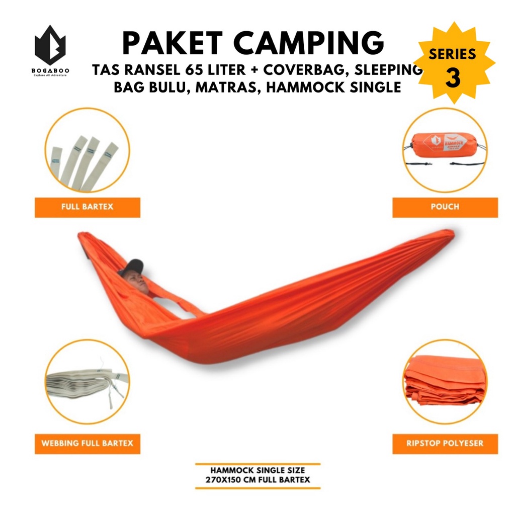 Paket Hemat - Paket Alat Camping Carier series3 - Paket Naik Gunung