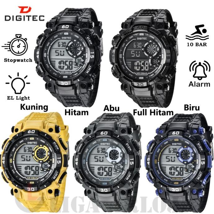 Digitec DG-5030T - Jam Tangan Pria - Rubber - 5030 - Original Termurah