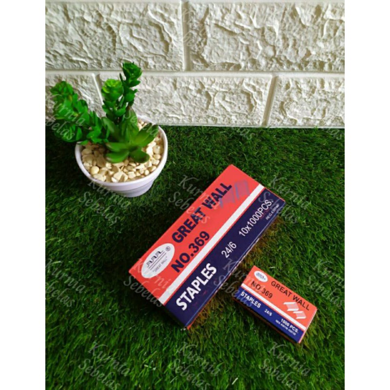 

Staples Great Wall No.369 Isi Klip Besar Staples Besar