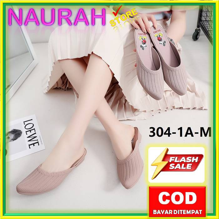 COD BALANCE F916 &amp; 304 MICKEY 100% ORIGINAL SENDAL SLOP WEDGES  WANITA JELLY IMPORT ANTI SLIP