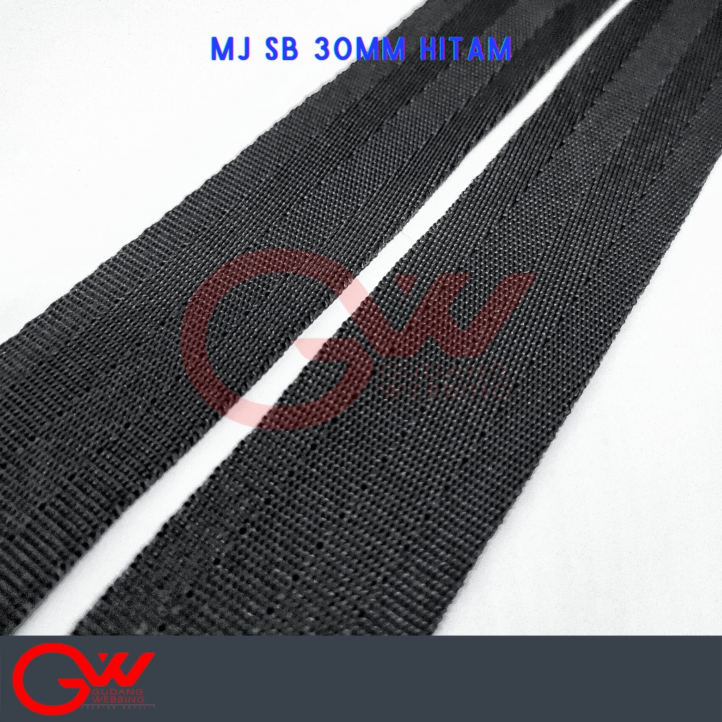 Tali Webbing 30mm / KTB / MJ Safetybelt 3cm hitam