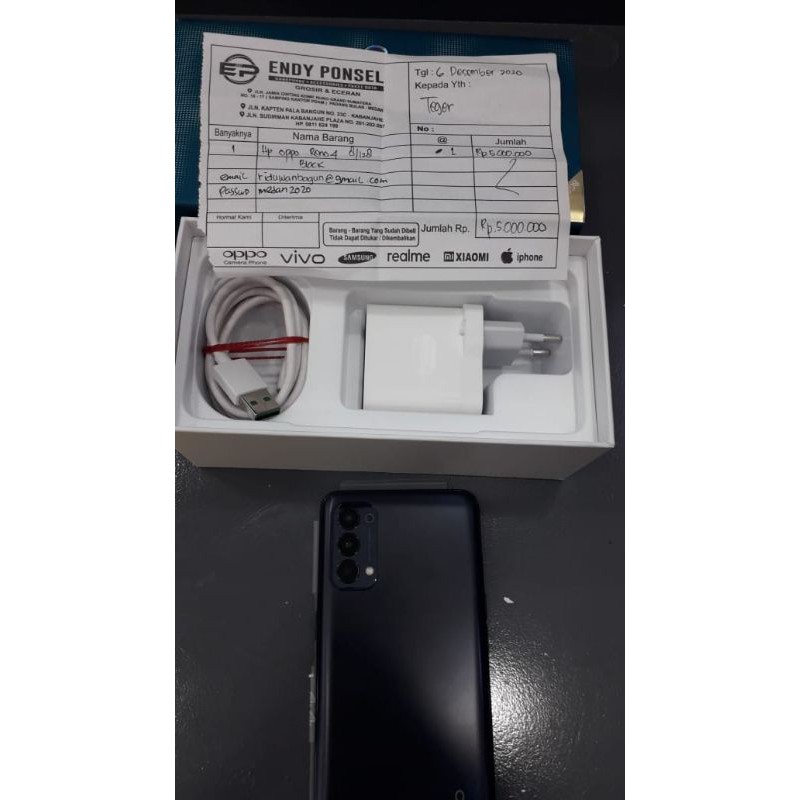 Oppo Reno 4 seken mulus bergaransi 10 bulan