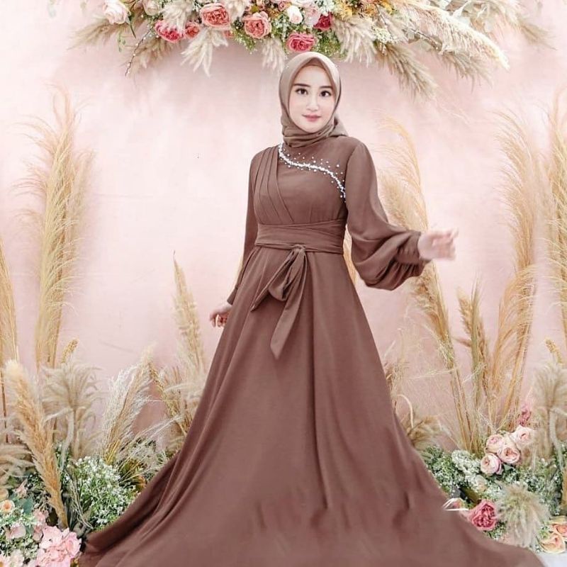 Dress Gamis Pesta Muslim luxury