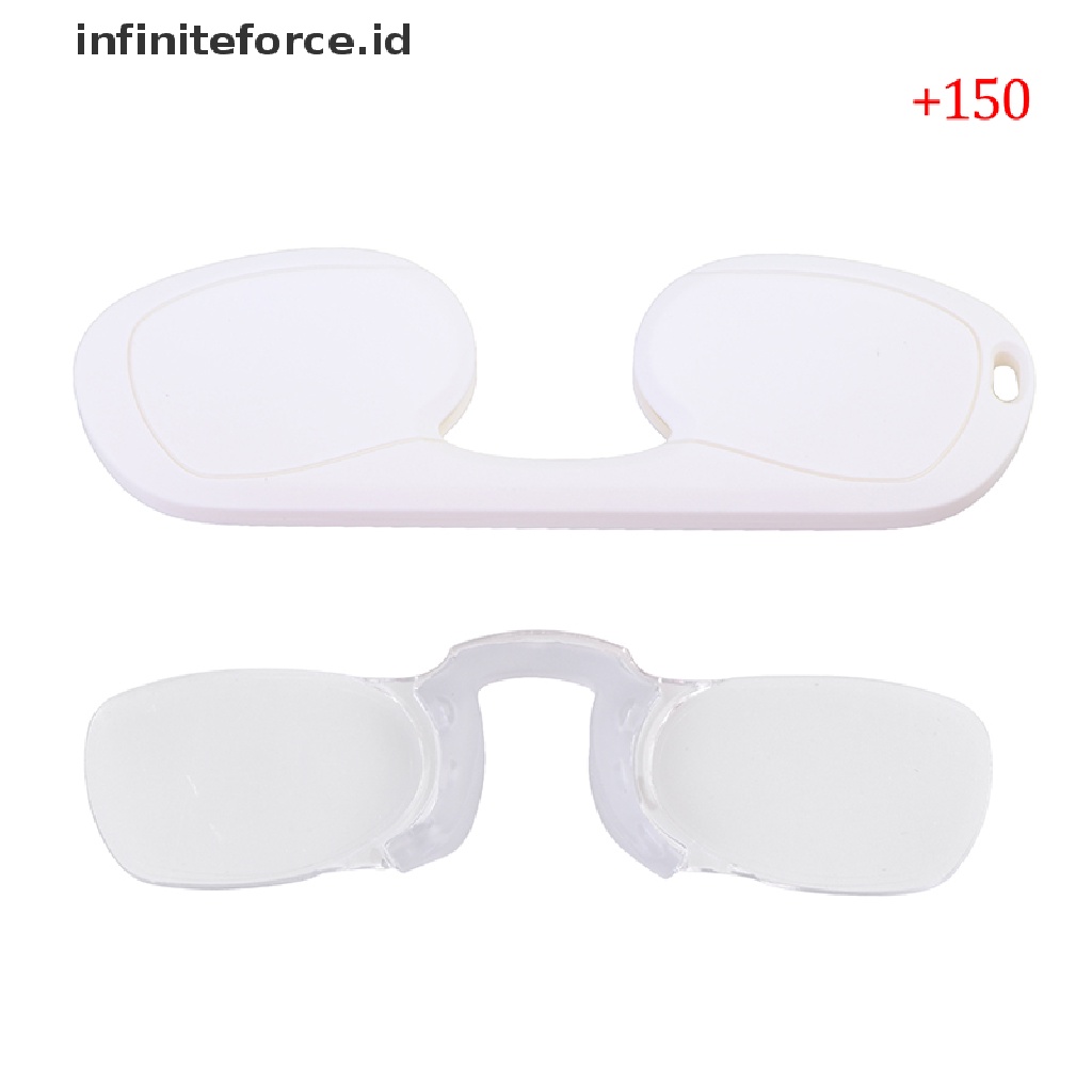 Infiniteforce.id Kacamata Baca Klip Hidung Mini Bahan Silikon Untuk Pria / Wanita