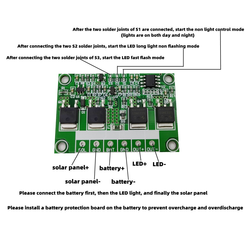 Papan Sirkuit Controller Lampu Peringatan Kedip High Power 10a